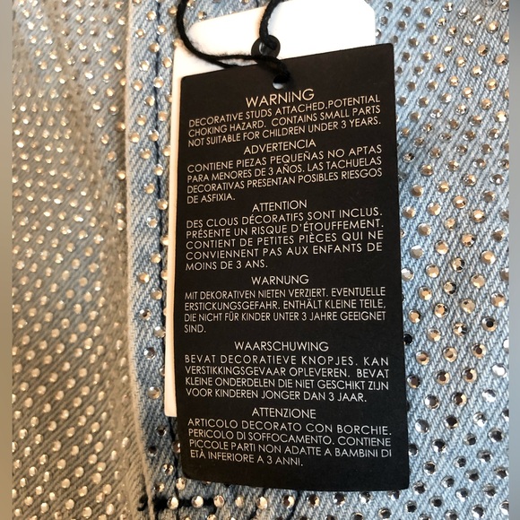 Forever 21 Rhinestone Straight Leg Jeans New With Tags Size 27 (US size 4) - Picture 5 of 5